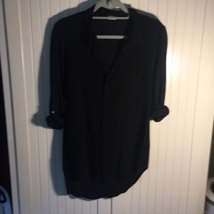 Splendid button down stretch blouse